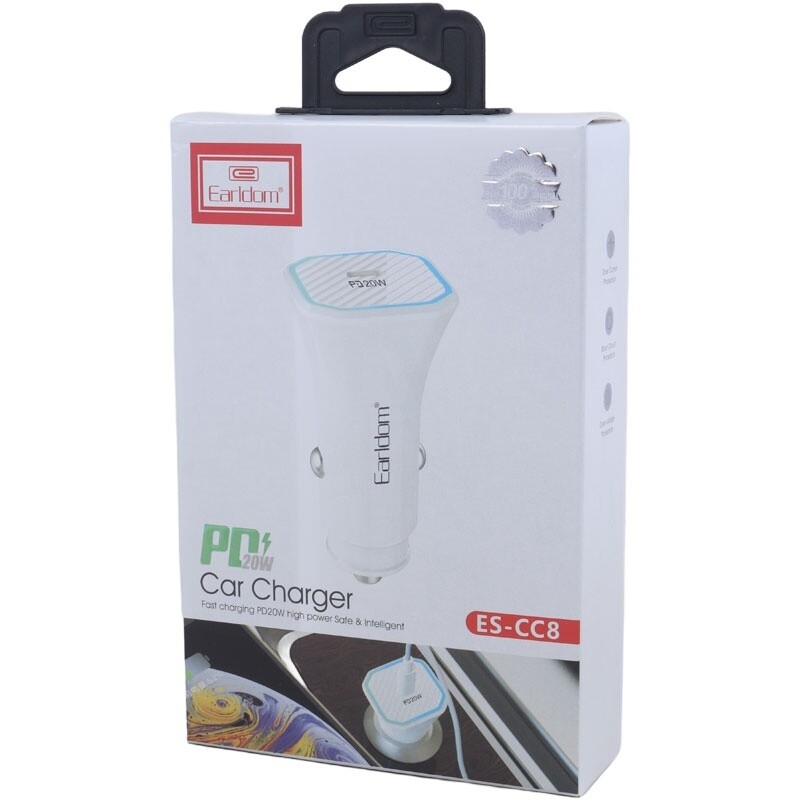 شارژر فندکی 20 وات ارلدام ES-CC8 PD 3.1A - 6