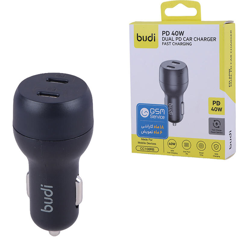 شارژر فندکی 40 وات بودی CC108R