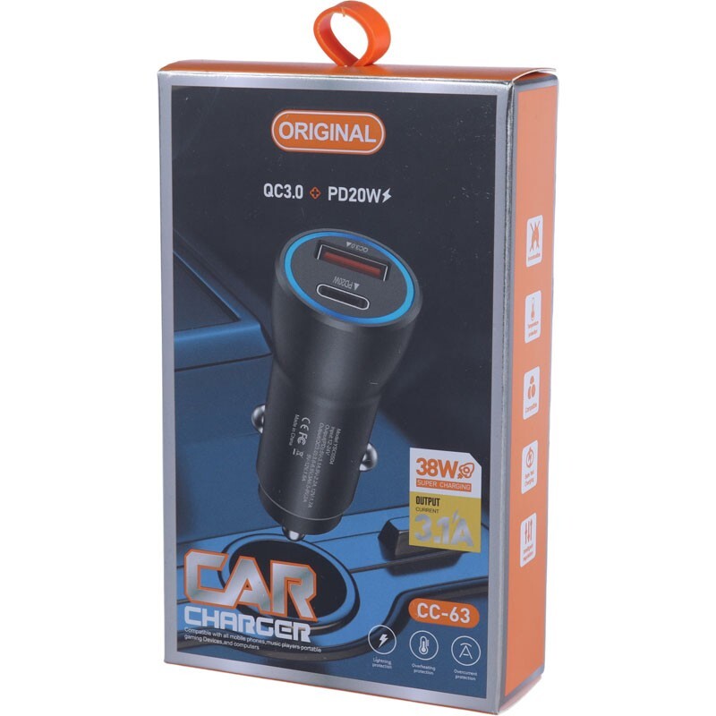 شارژر فندکی 20 وات CC-63 - 6