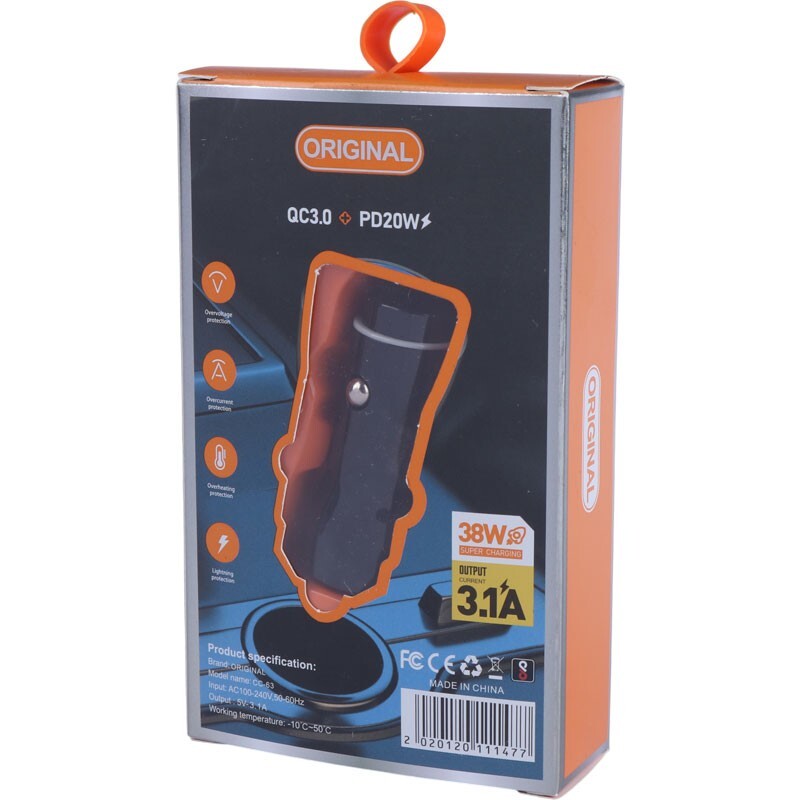 شارژر فندکی 20 وات CC-63 - 7