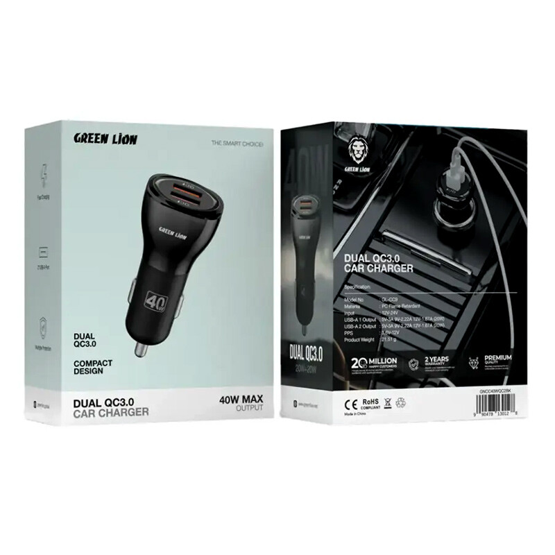 شارژر فندکی 40 وات گرین لاین GL-CC9 - 3