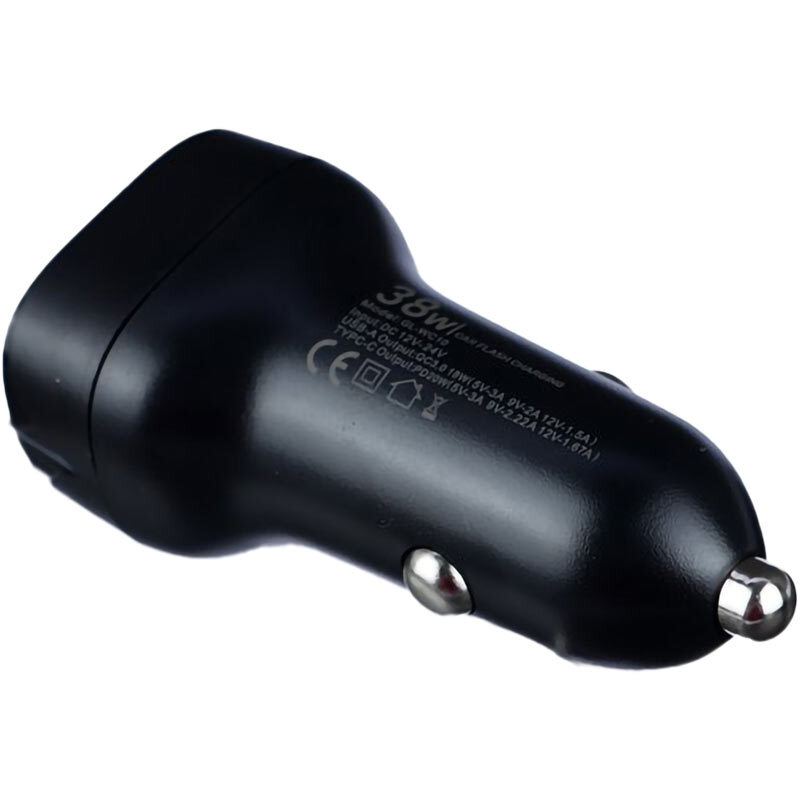 شارژر فندکی 20 وات گرین لاین GL-WC10 GN38WPCTCCCBK + کابل تبدیل تایپ سی - 4