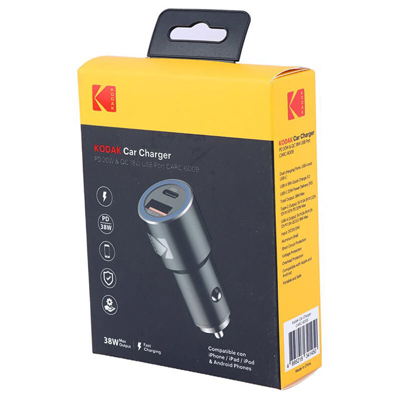 شارژر فندکی 38 وات کداک CARC-6009 - 6