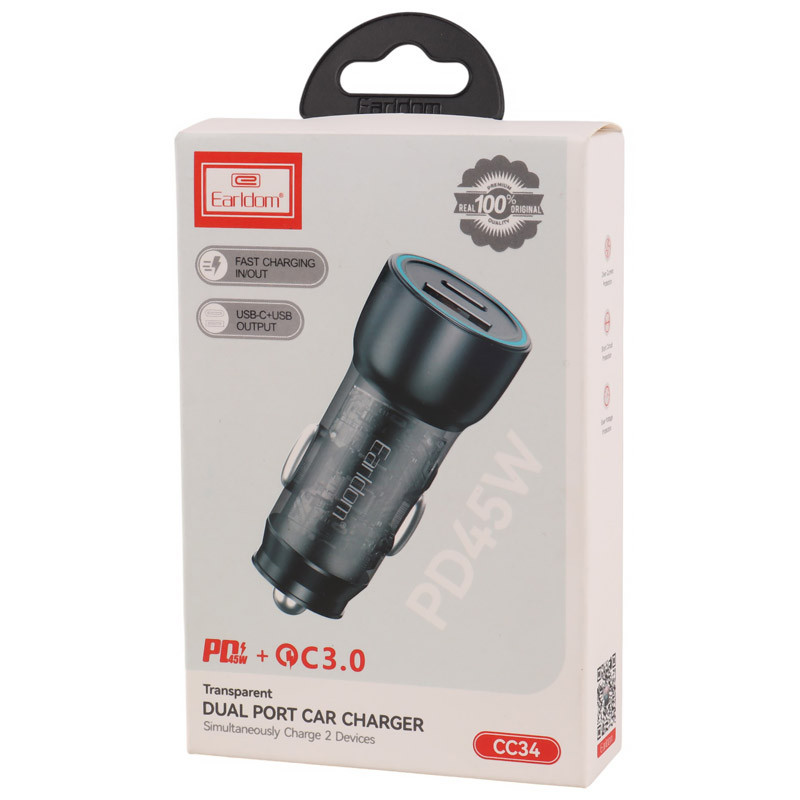 شارژر فندکی 25 وات ارلدام ES-CC34 - 7