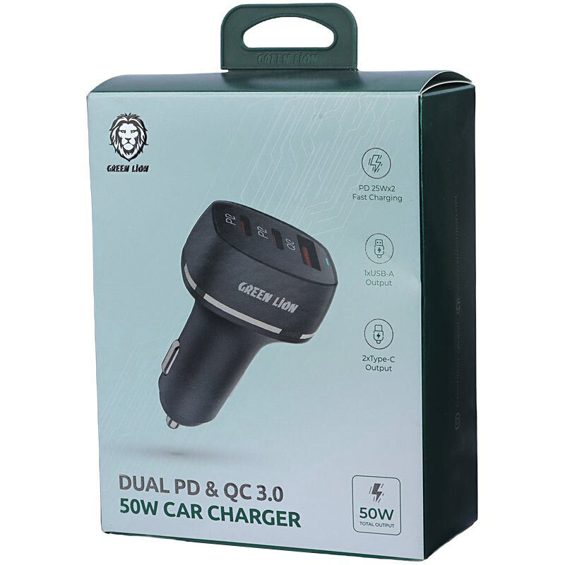شارژر فندکی 25 وات گرین لاین GN2PD1QCCCBK - 7
