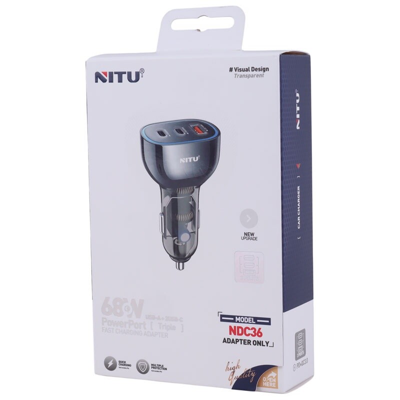 شارژر فندکی 25 وات نیتو NDC36 - 6