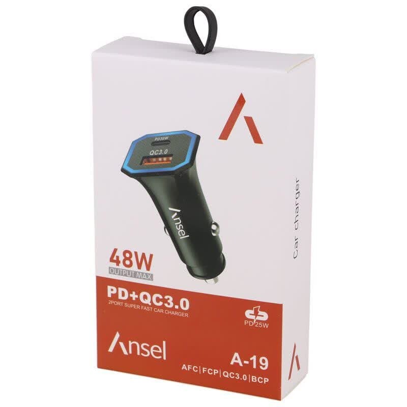 شارژر فندکی 30 وات انسل A-19 - 7