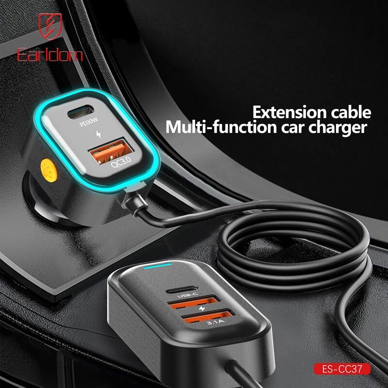 شارژر فندکی 30 وات ارلدام ES-CC37 - 7