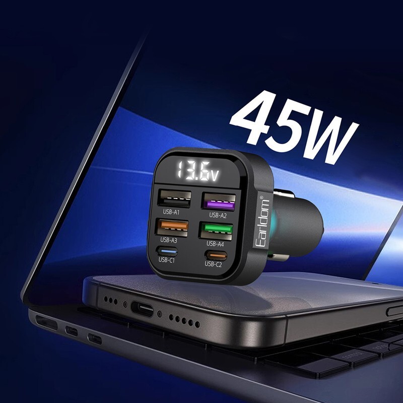 شارژر فندکی 45 وات ارلدام ES-CC43 - 4