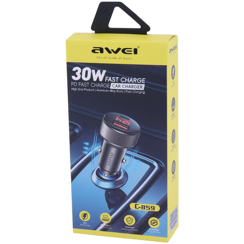شارژر فندکی 30 وات اوی C-859 - 6