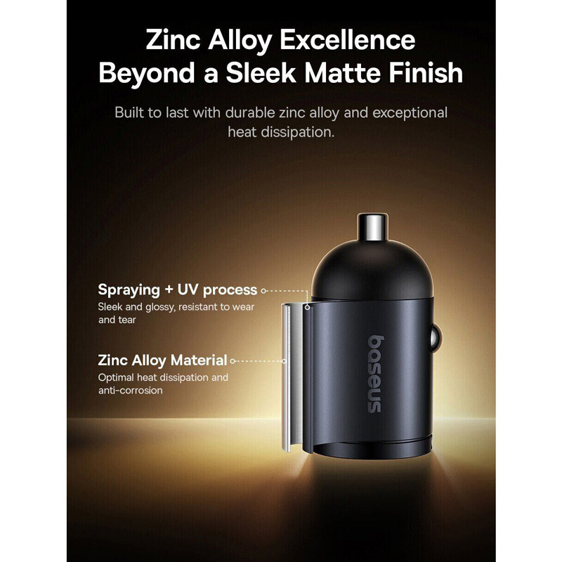 شارژر فندکی 30 وات باسئوس Tiny Star VCHXX-CC - 7