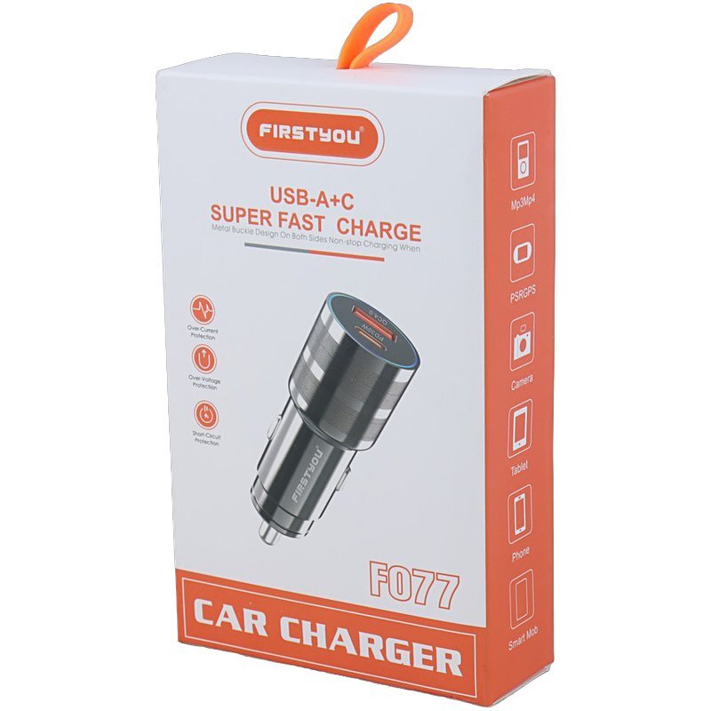 شارژر فندکی 30 وات فرست یو F077 - 7