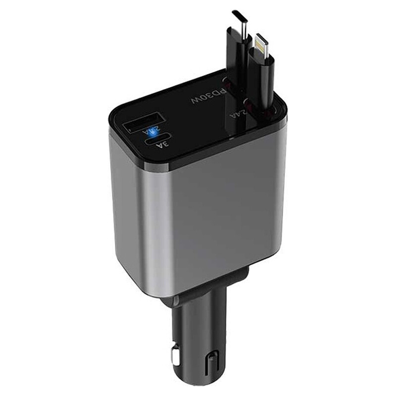 شارژر فندکی 30 وات گرین لاین GL-CC2 GNRCC50WBK - 4