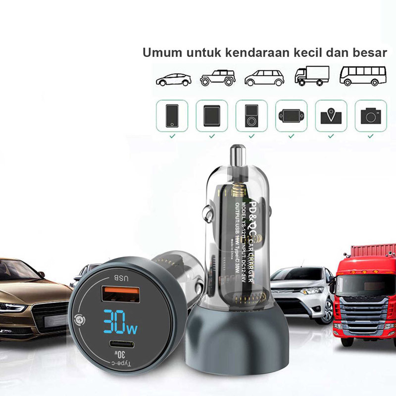 شارژر فندکی 30 وات یس پلاس YS-1211 - 4