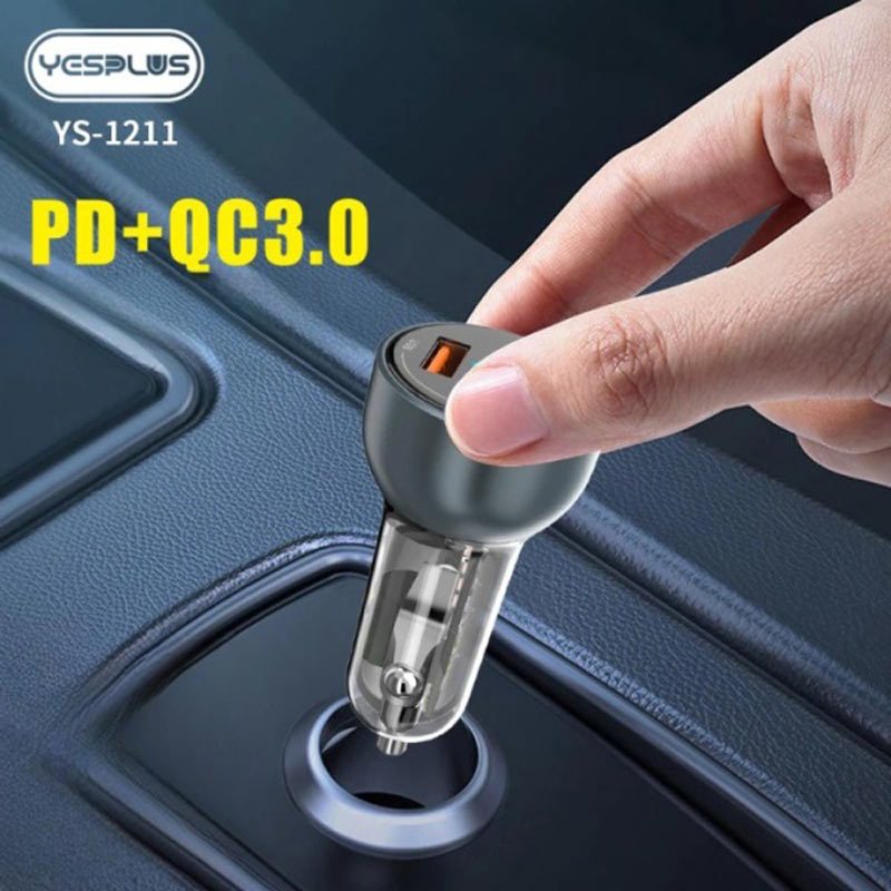 شارژر فندکی 30 وات یس پلاس YS-1211 - 5
