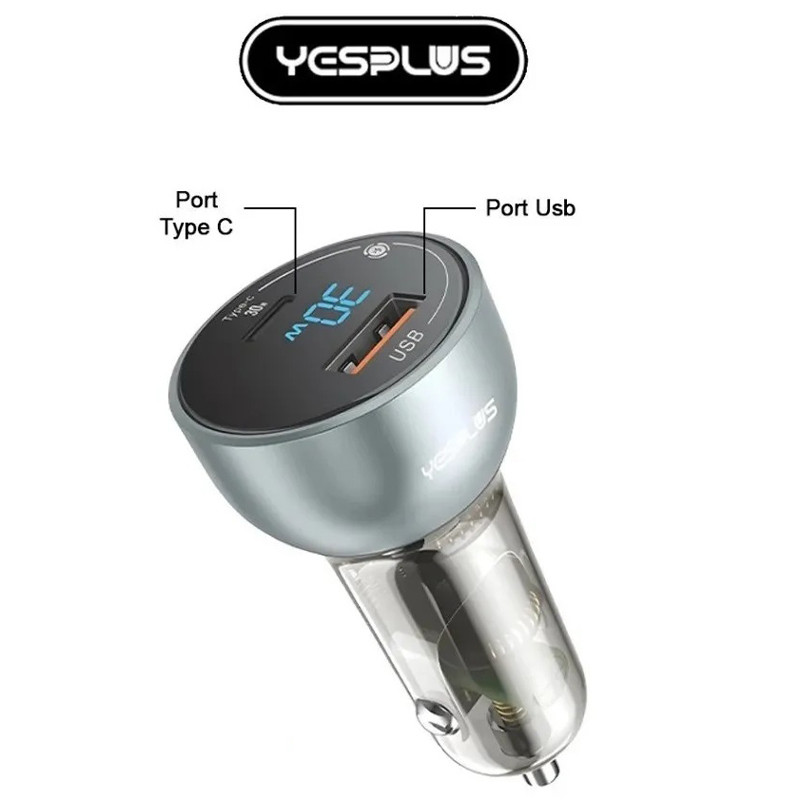 شارژر فندکی 30 وات یس پلاس YS-1211 - 6