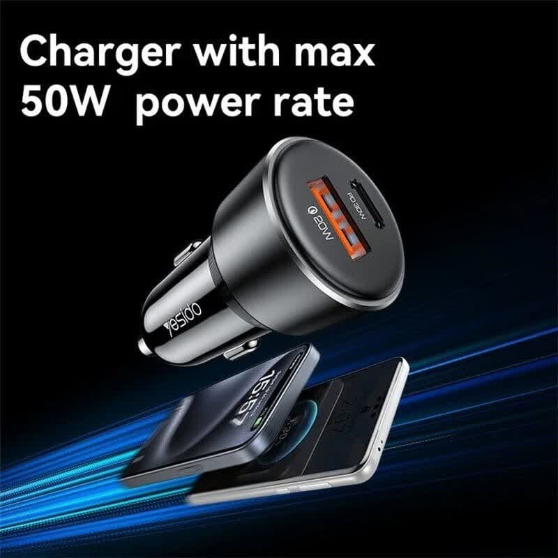 شارژر فندکی 30 وات یسیدو Y64 - 3