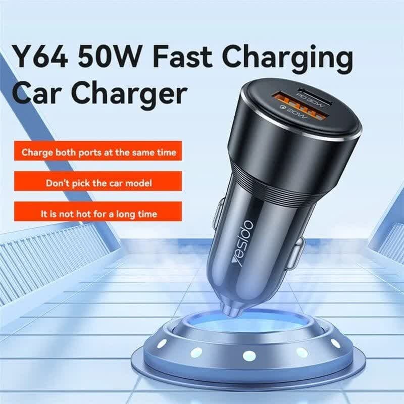 شارژر فندکی 30 وات یسیدو Y64 - 7