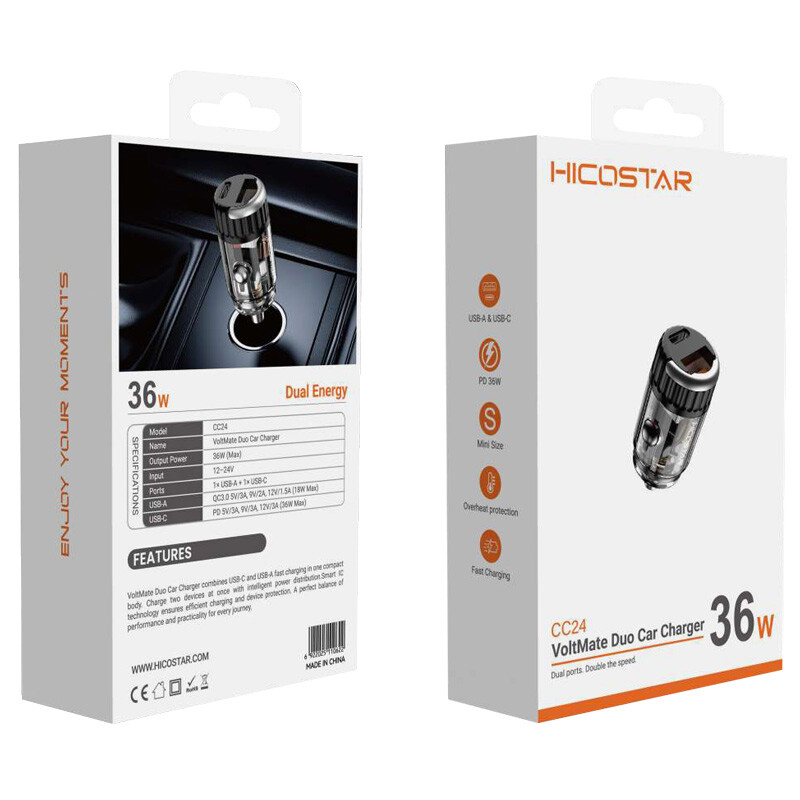 شارژر فندکی 36 وات هایکو استار HS-CC24 - 6