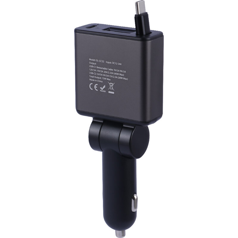 شارژر فندکی 75 وات گرین لاین GL-CC22 GNRT75WCCGY - 3
