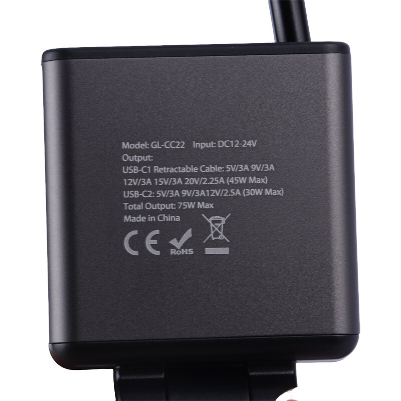 شارژر فندکی 75 وات گرین لاین GL-CC22 GNRT75WCCGY - 7