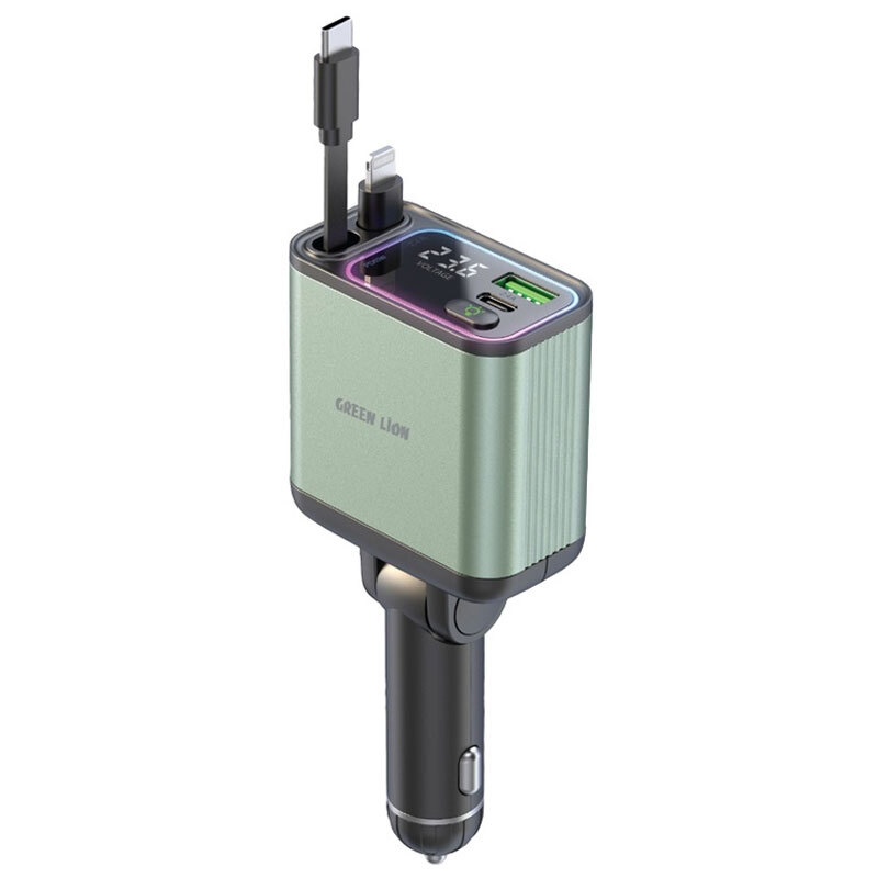 شارژر فندکی 90 وات گرین لاین GL-CC8 GNRCC90WGN - 3