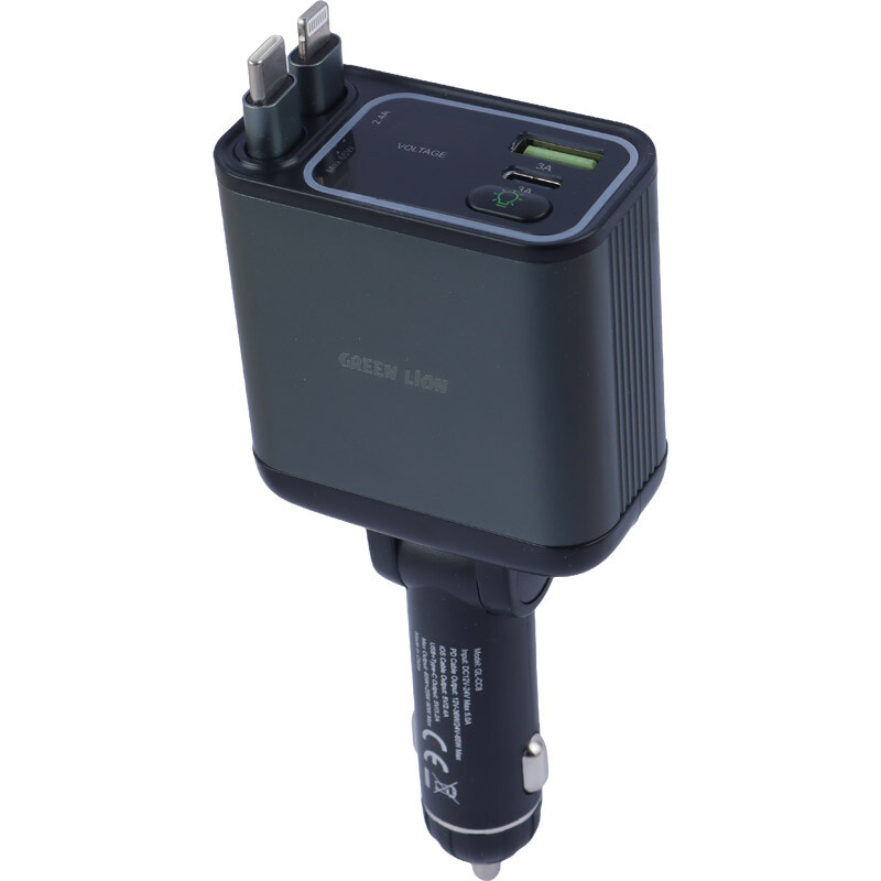 شارژر فندکی 90 وات گرین لاین GL-CC8 GNRCC90WGN - 4
