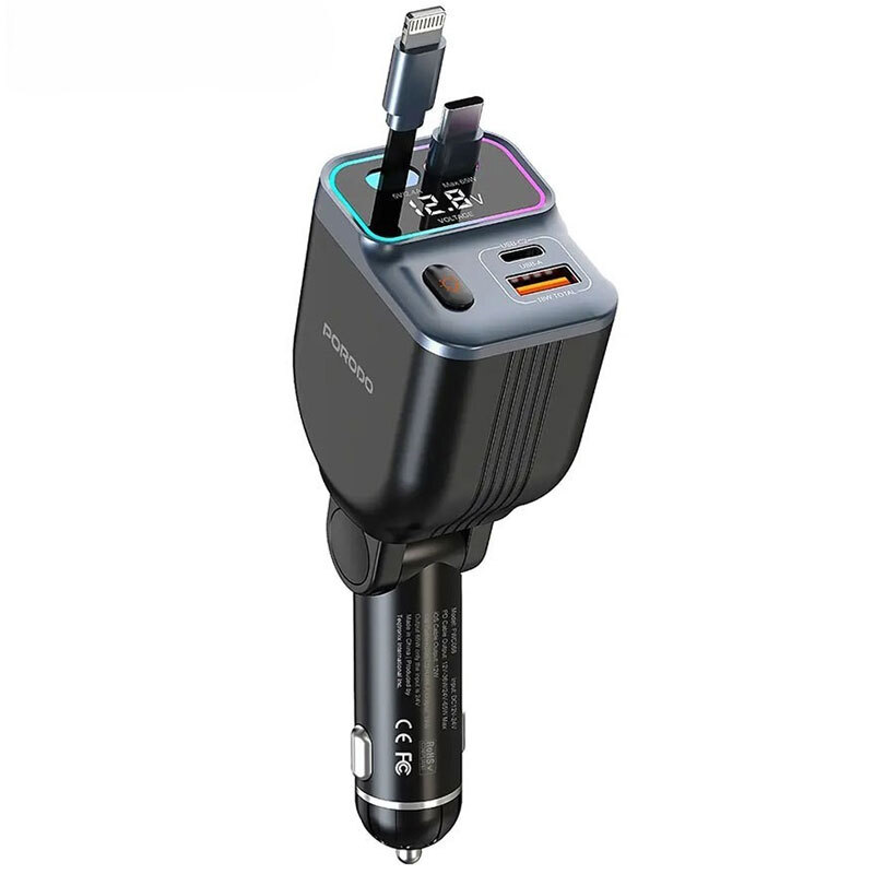 شارژر فندکی 65 وات پرودو PDFWCH068BK - 4