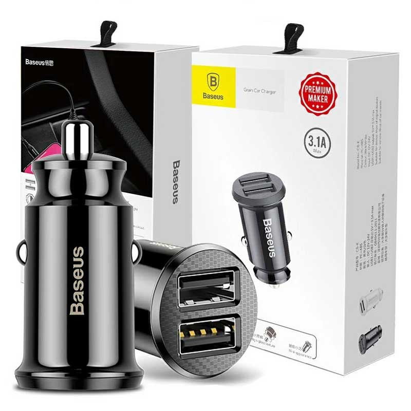 شارژر فندکی Baseus Grain CCALL-ML 3.1A - 4