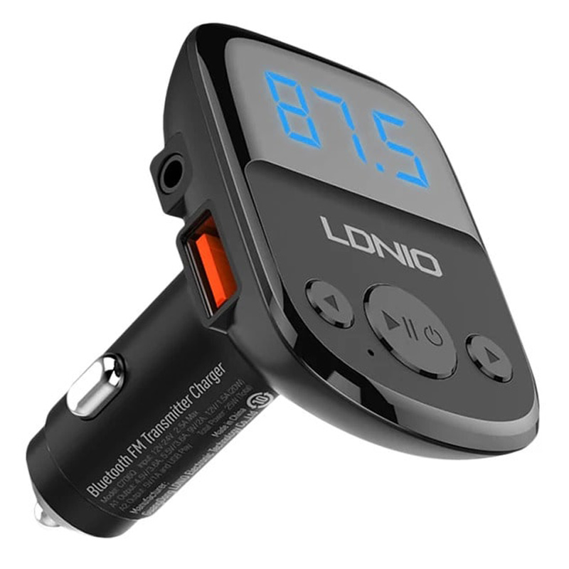 شارژر فندکی + FM Player بلوتوثی Ldnio C706Q - 2