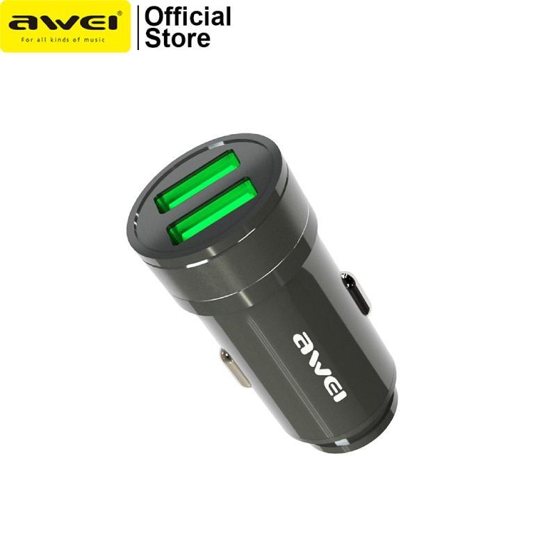 شارژر فندکی فست شارژ Awei C-830 2.4A 12W - 8
