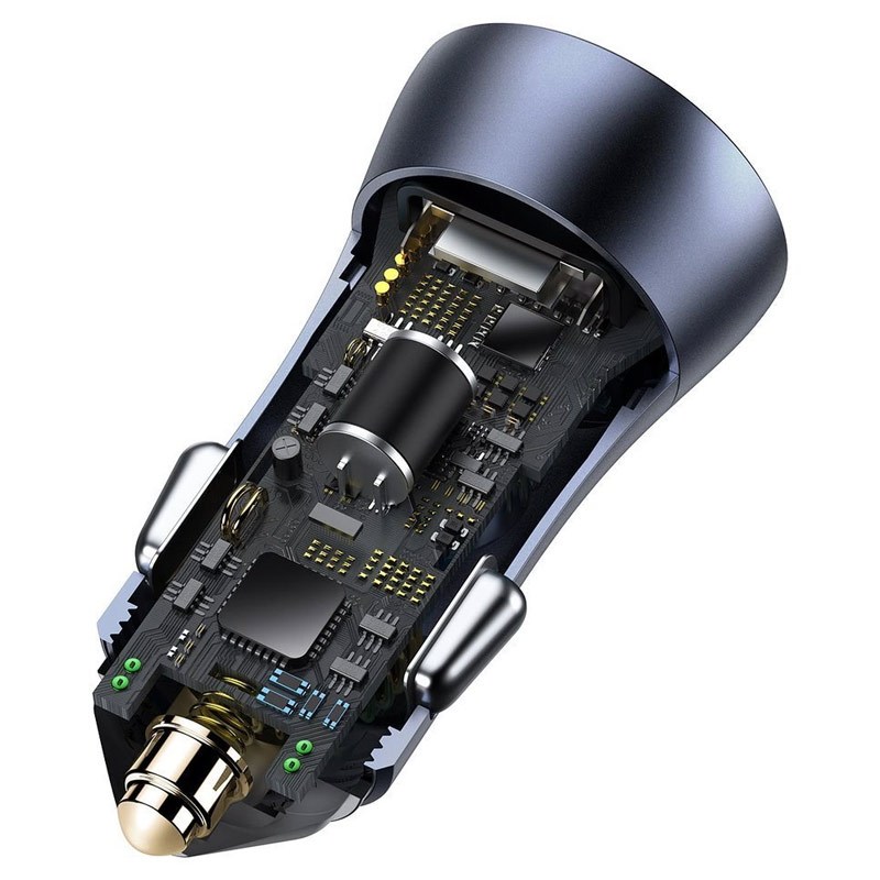 شارژر فندکی فست شارژ Baseus Golden Contactor Pro TZCCJD-0G 3A QC4.0 PD 20W + کابل تایپ سی - 8