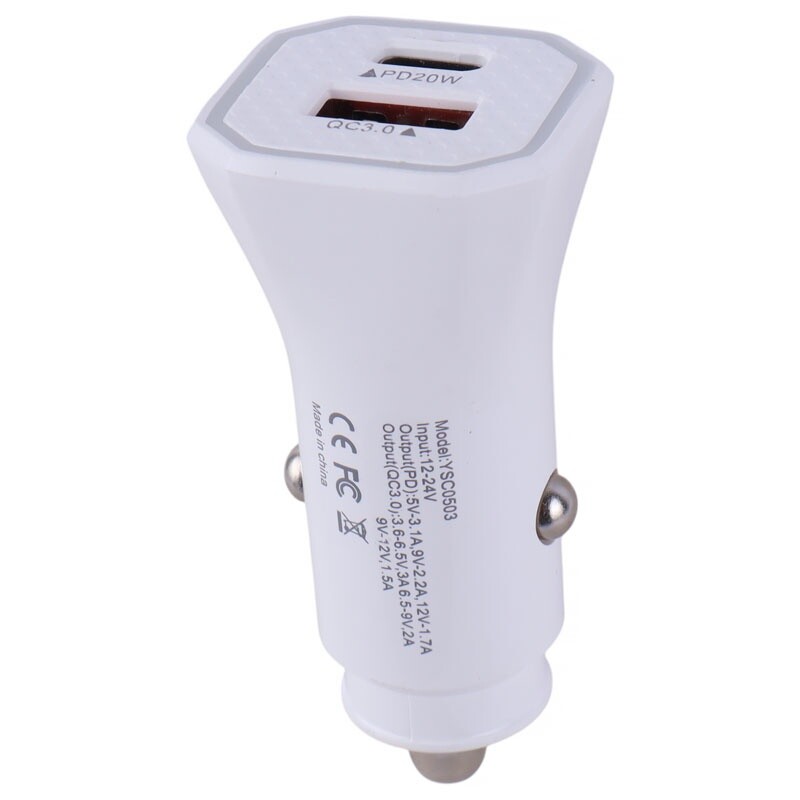 شارژر فندکی فست شارژ CC-61 QC3.0 PD 20W - 3
