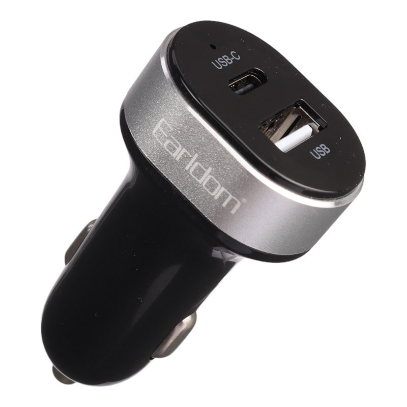 شارژر فندکی فست شارژ Earldom ES-CC14 2.4A PD 12W - 2