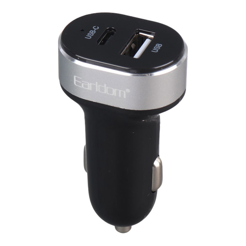 شارژر فندکی فست شارژ Earldom ES-CC14 2.4A PD 12W - 4