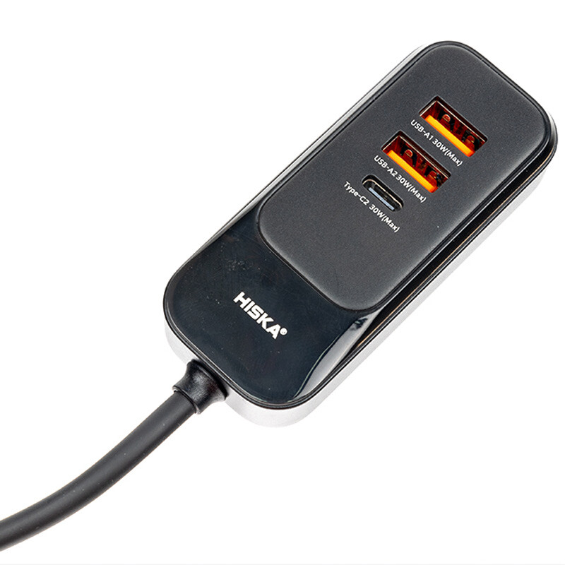 شارژر فندکی فست شارژ Hiska HCC-327 QC3.0 PD 30W - 4