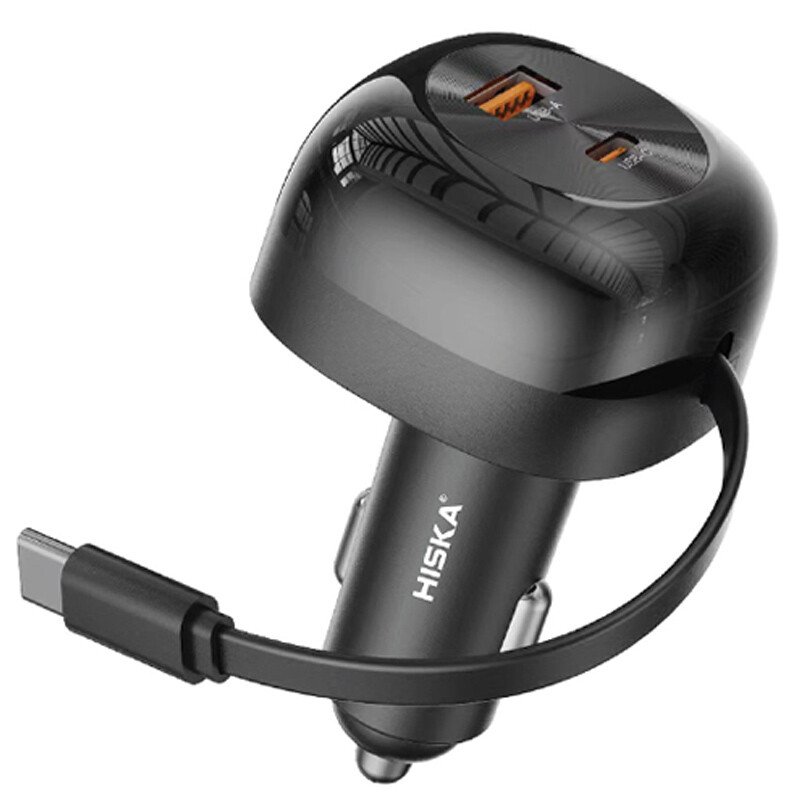 شارژر فندکی فست شارژ Hiska HCC-336 3A QC3.0 PD 45W - 2