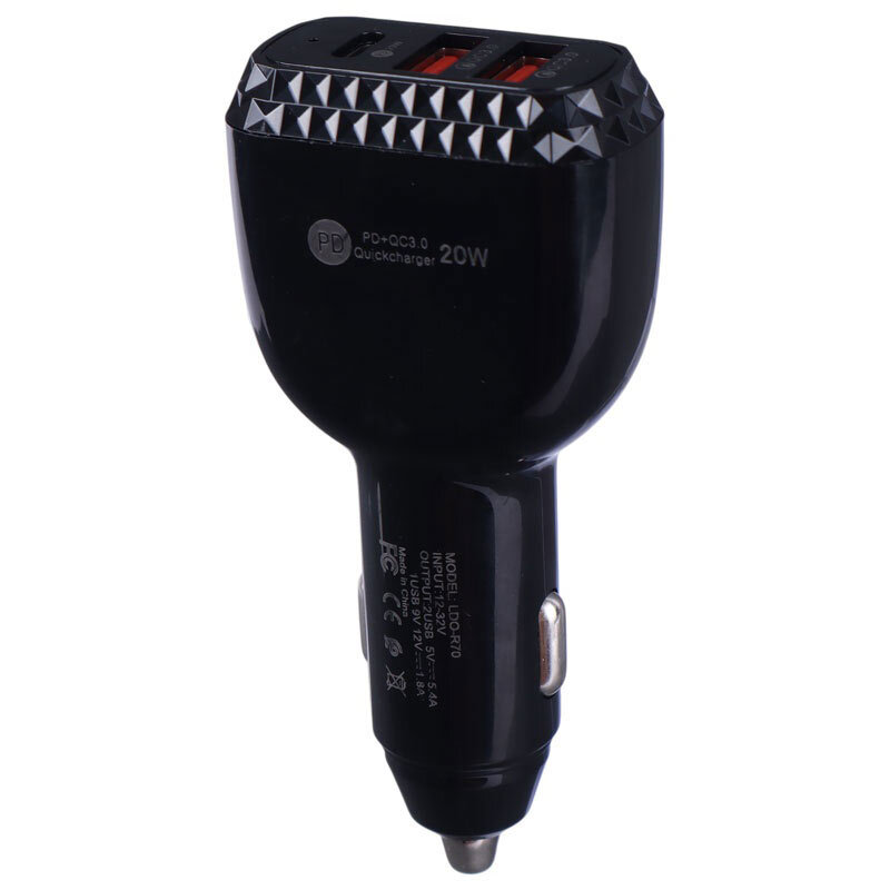 شارژر فندکی فست شارژ LDO-R70 QC3.0 PD 27W - 3