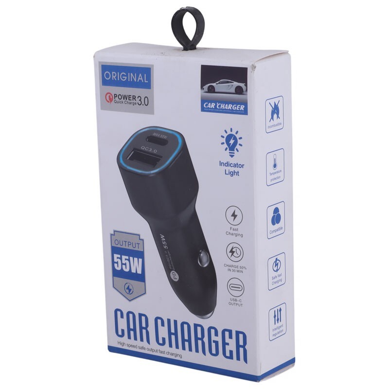 شارژر فندکی فست شارژ R90 QC3.0 PD 45W - 6