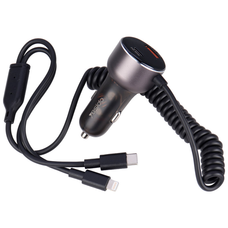 شارژر فندکی فست شارژ Yesido Y58 3A QC3.0 PD 60W - 6
