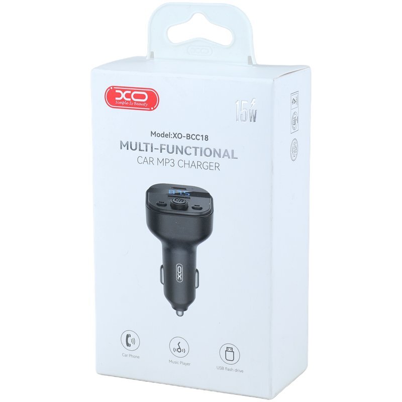شارژر فندکی و اف ام پلیر بلوتوثی 15 وات ایکس او XO-BCC18 - 6
