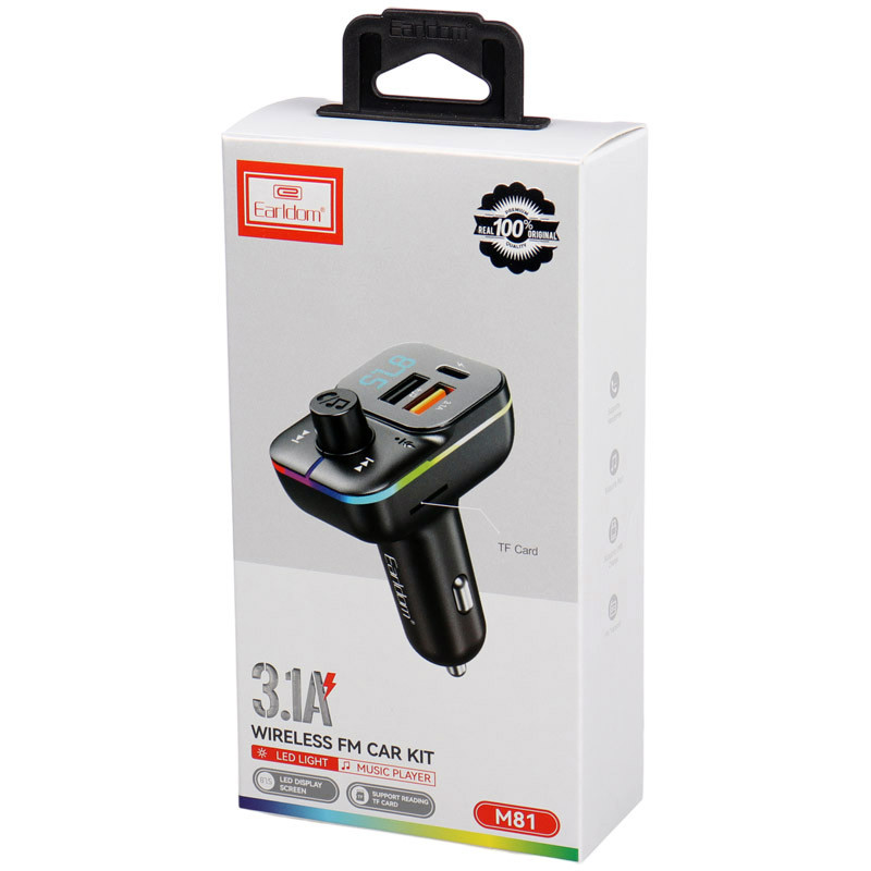 شارژر فندکی و اف ام پلیر بلوتوثی 15.5 وات ارلدام ET-M81 - 7