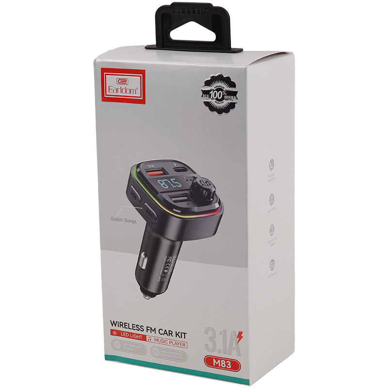 شارژر فندکی و اف ام پلیر بلوتوثی 15.5 وات ارلدام ET-M83 - 7