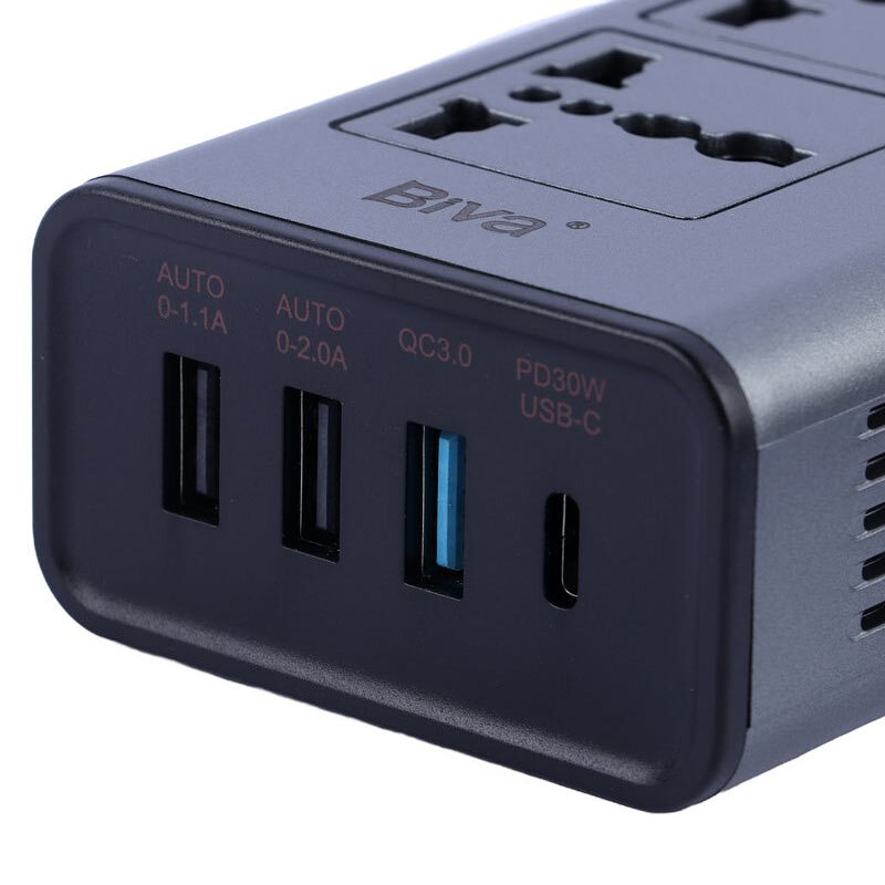 شارژر فندکی و چند راهی بیوا Biva NBQ-101 QC3.0 PD3.1 200W - 5