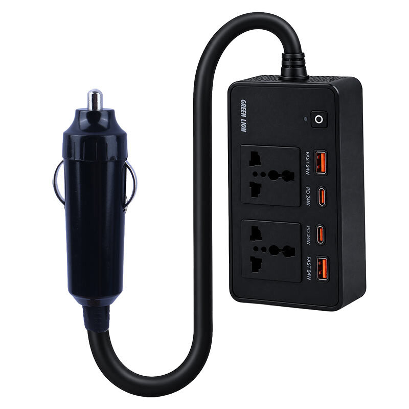 شارژر فندکی و چند راهی گرین لاین GC-200 QC3.0 PD 200W - 2