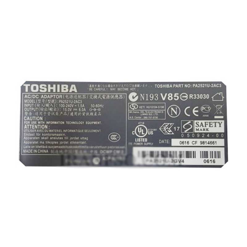 شارژر لپ تاپ Toshiba 15V 6A - 3
