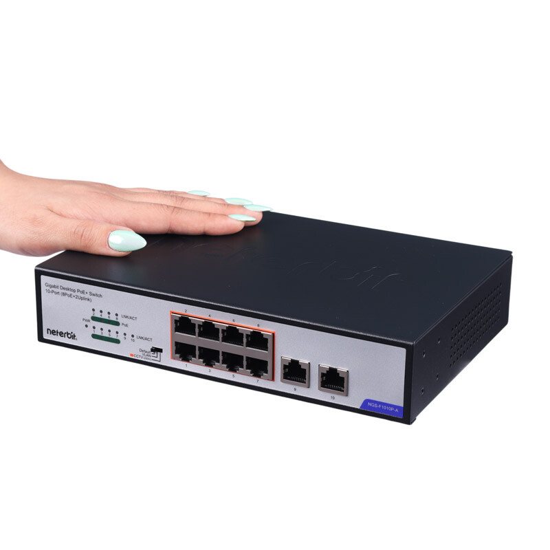 سوییچ 10 پورت POE نتربیت NGS-F1010P-A - 6