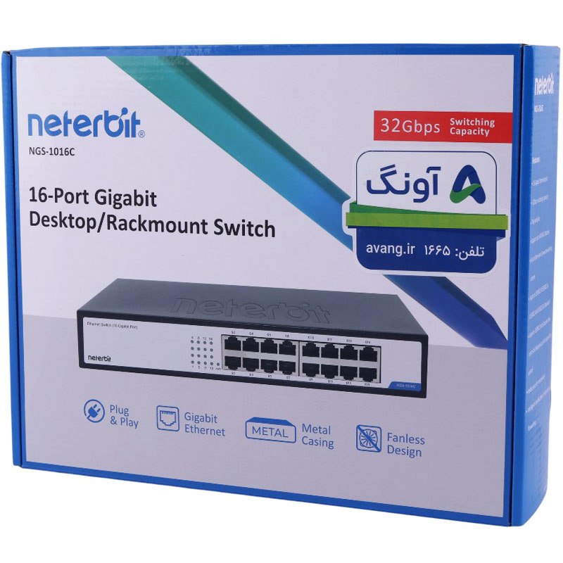 سوییچ 16 پورت نتربیت NGS-1016C - 8