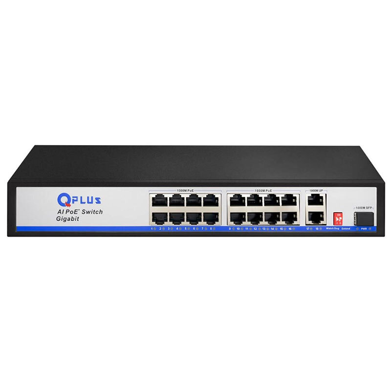 سوییچ 16 پورت POE کیو پلاس PL-PGH1602-S1