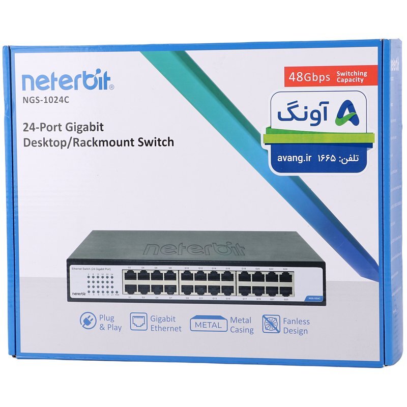 سوییچ 24 پورت نتربیت NGS-1024C - 2